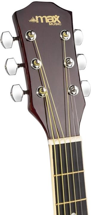 Actual product image Max Music Western Guitar SoloJam Set Sunburst (Acoustic guitar set, Linden, Rosewood)