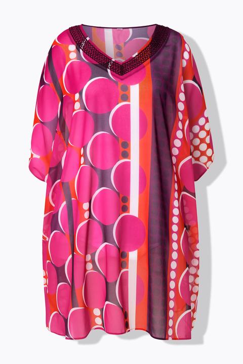 Actual product image Ulla Popken Mixed Polya Dot Caftan Dress (58, 60, 62)