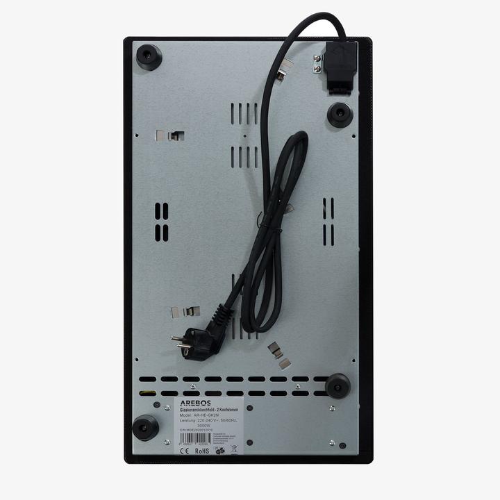 Produktbild Arebos Glaskeramikkochfeld (26 cm, Glaskeramik Kochfeld)