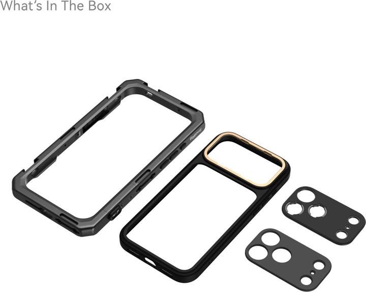Actual product image SmallRig Cage Kit for iPhone 17 Pro: Mobile Dual Handheld Phone Cage Kit - Basic Cage (Cage)