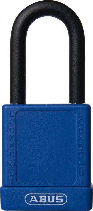 Productafbeelding Brady Hoog veiligheidsslot, Aluminium slot met Nylon bescherming, Met stalen beugel, Blauw, 38 mm