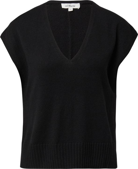 Produktbild s.Oliver Strickpullunder Strickpullunder im Relaxed Fit mit Seitenschlitz (36)