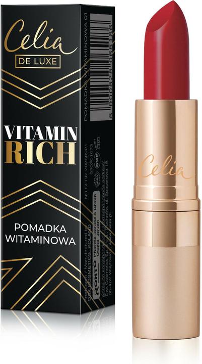 Celia De Luxe Feuchtigkeitsspendender Lippenstift Vitamin Rich No (Nr. 06 - 3.5g)