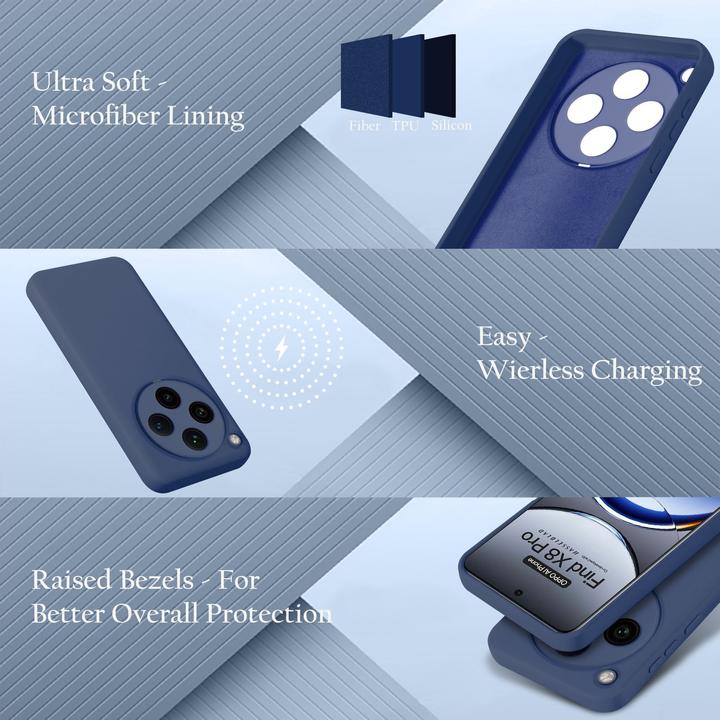 Immagine prodotto Cadorabo Custodia per Oppo Find X8 Pro TPU Liquid Silicone Case (Oppo Find X8 Pro)