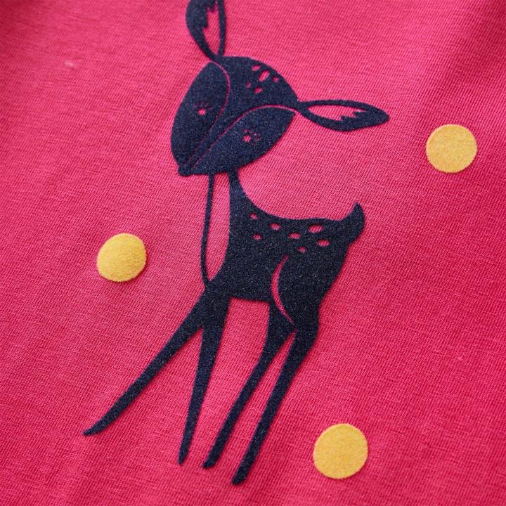 Produktbild VidaXL Kinder-Langarmshirt Knallrosa 140,Material: 95 % Baumwolle (140)