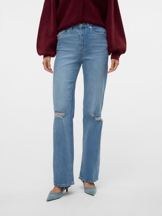 Actual product image Vero Moda VMTESSA Hohe Taille Weiter Beinschnitt Jeans Weit geschnitten (W28/L34)