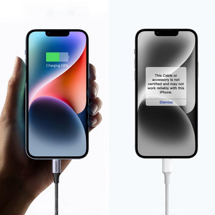 Produktbild Ugreen Lightning – USB C (2 m, USB 2.0)
