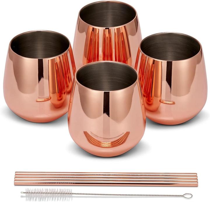Produktbild Oak & Steel Trinkbecher Rosegold (3.50 dl, 4 x, Moscow Mule Becher)