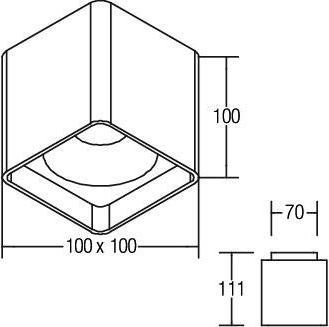 Actual product image Brumberg LED ceiling surface mounted light (1130 lm)