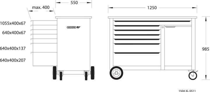 Produktbild Gedore 1504 XL-TS-308 (308 x)