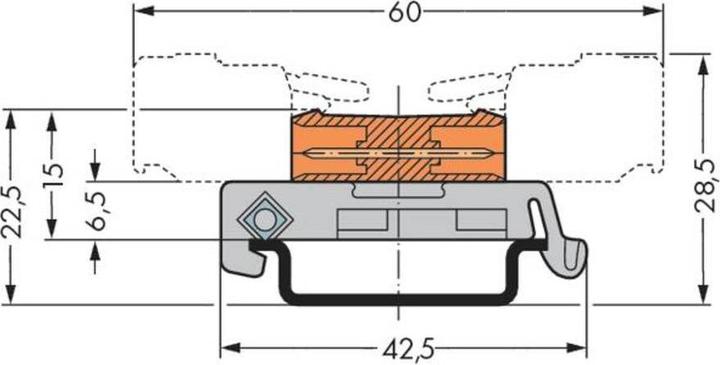Actual product image Wago Connecting pin header