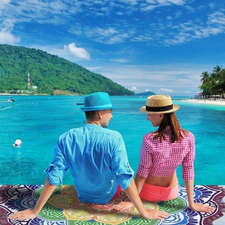 Immagine prodotto Ueli Express Telo da bagno Mandala Beach Roundie 1 (150 x 150 cm)