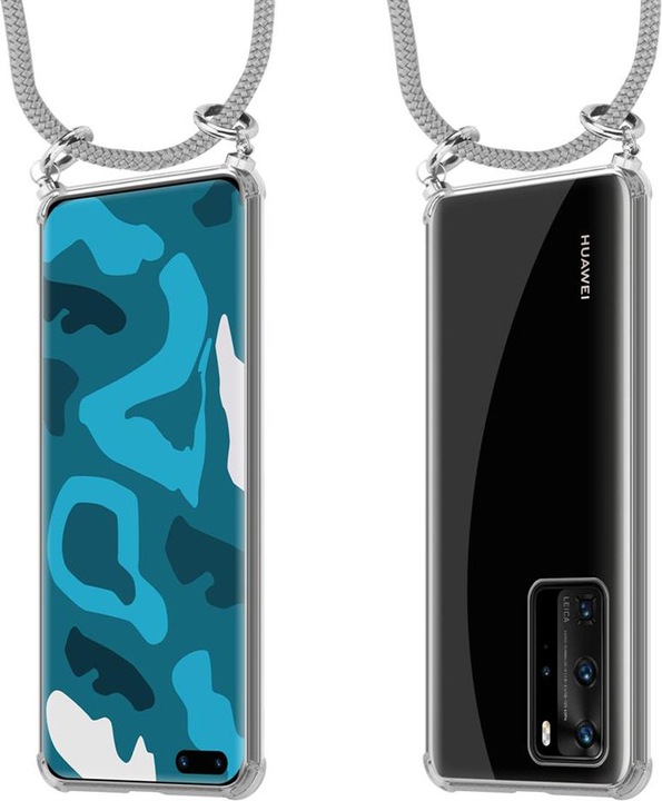 Produktbild Cadorabo TPU Handy Kette SILBER Cover