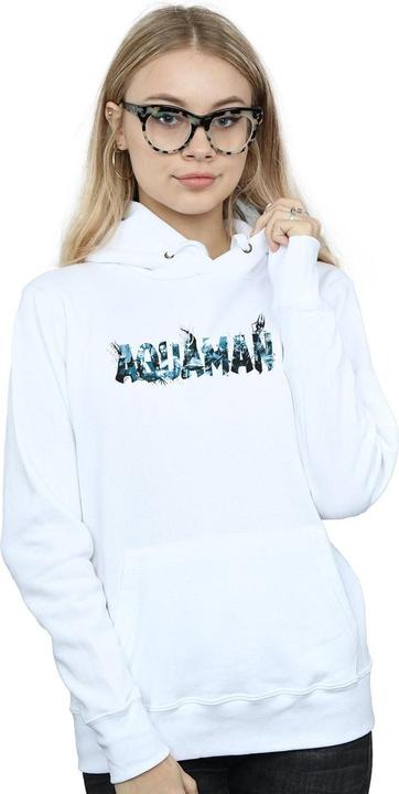Immagine prodotto Aquaman Text Logo Felpa con Cappuccio Donna (XL)