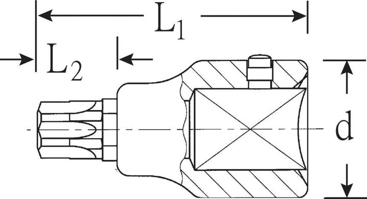 Produktbild Stahlwille 59TX Schraubendrehereinsätze 3/4 T60