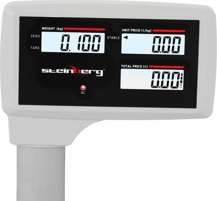 Produktbild Steinberg Kontrollwaage Preisrechenwaage Marktwaage Profi Ladenwaage 30 kg / 5 g