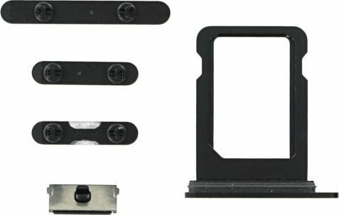 Actual product image OEM Button Set for iPhone 12 mini black (iPhone 12 Mini)