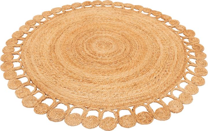Produktbild Pergamon Naturfaser Teppich Jute Salsa Natur Boho Rund (200 x 200 cm)