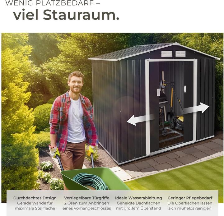 Produktbild tectake Gartenhaus mit Satteldach
