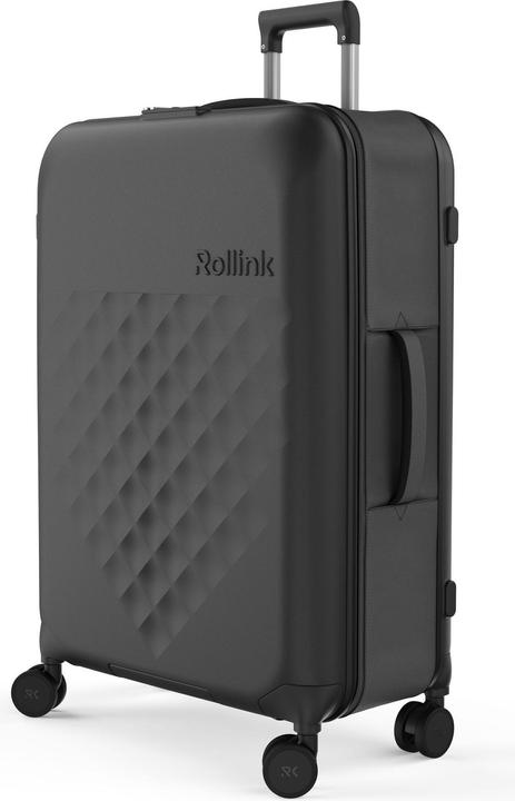 Actual product image Rollink Harde suitcase / trolley / travel case - Vega 360 - 76 cm - Zwart (105 l, L (90 - 115l))