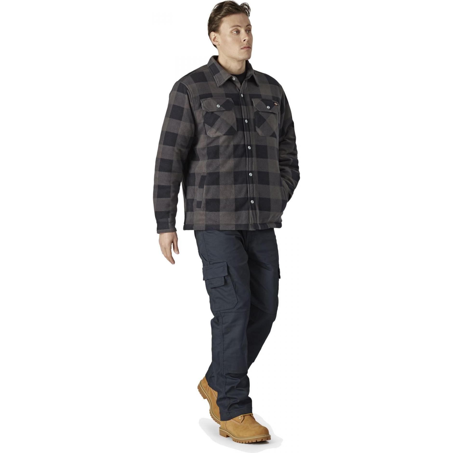 Dickies, Herren, Hemd, Thermohemd Portland blau/schwarz, Gr. 3XL, Blau, (3XL)