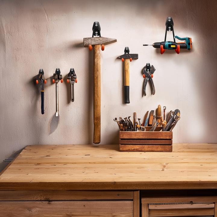 Image du produit Maclean Crochet mural en acier pour garage 25kg MC-444