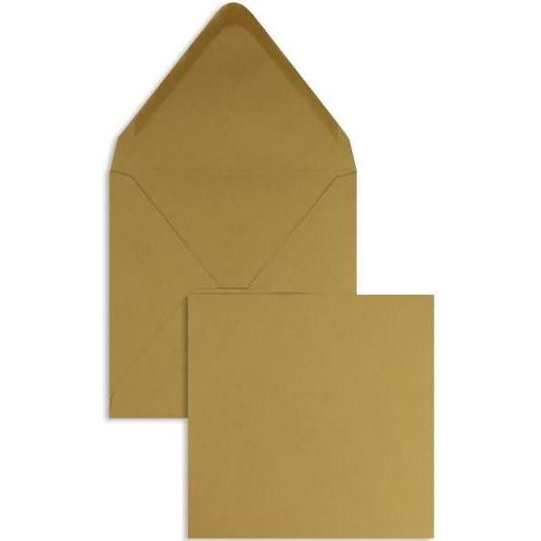 Blanke, Briefumschlag, Briefumschläge 120x120mm 120g/qm gummiert VE=100 Stück cappuccino (100 x)