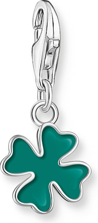 Produktbild Thomas Sabo Charm-Anhänger Grünes Kleeblatt Silber (925er Silber, Emaille)