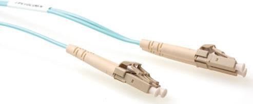 Actual product image ACT 0.5 meter LSZH Multimode 50/125 OM3 fiber patch cable duplex with LC connectors (0.50 m)