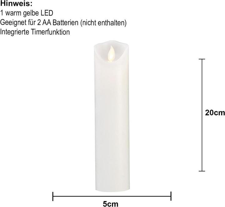 Actual product image Star Trading LED Pillar Candle M-Twinkle (1x)