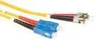 Produktbild 2 meter LSZH Singlemode 9/125 OS2 fiber patch cable duplex with SC and ST connectors (2 m)