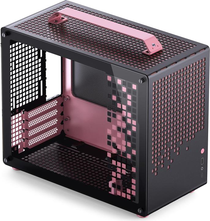 Produktbild Jonsplus MATX Handle Case Z20 - Black-Pink (mATX, Mini-ITX)