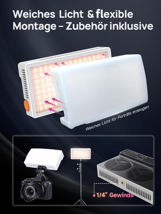 Produktbild Rollei LUMIS 40W RGB - LED-Licht (Videoleuchte)