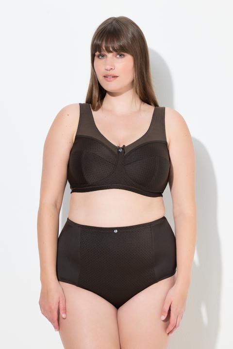 Produktbild Ulla Popken Entlastungs-BH, Struktur, ohne Bügel, Cup C - H (95 C)