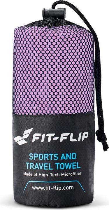 Actual product image Fit-Flip Mikrofaser Handtuch schnelltrocknend mit Tasche 100x200cm (100 x 200 cm)