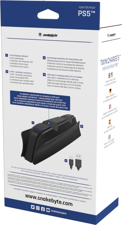 Produktbild Snakebyte Twin Charge 5 (PS5)