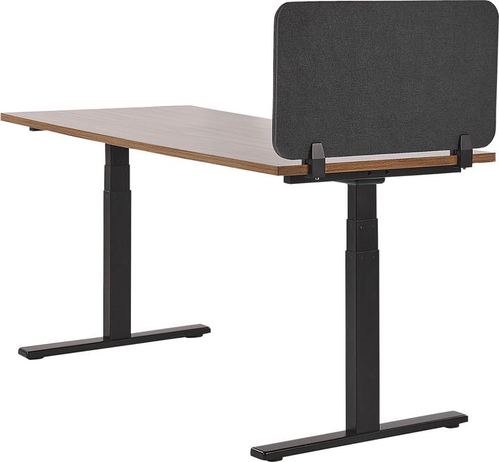 Produktbild Beliani Schreibtischtrennwand dunkelgrau 72 x 40 cm WALLY (72 x 40 cm)