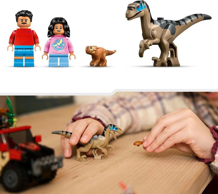 Produktbild LEGO Raptor: Verfolgungsjagd mit dem Geländewagen (LEGO Jurassic World)