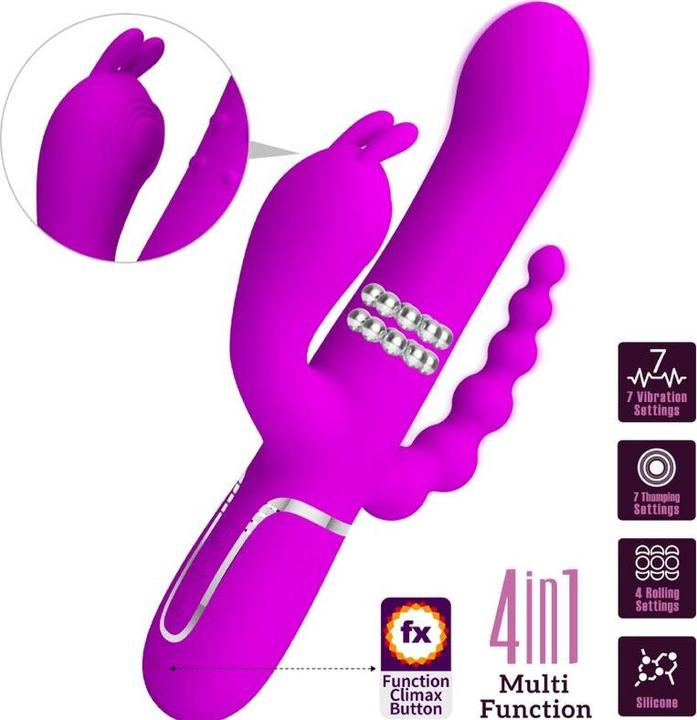Produktbild Pretty Love Cammy Triple Vibrator Multifunktion 4 In 1 Rosa