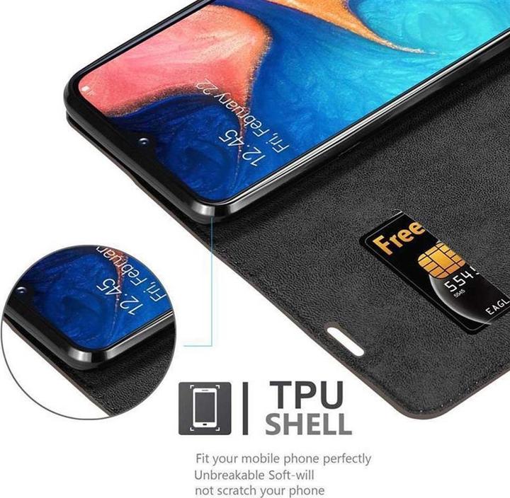 Actual product image Cadorabo Book Invisible Magnet Cover (Samsung Galaxy A10e)