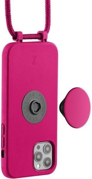 Produktbild Just Elegance Etui JE PopGrip iPhone 12/12 Pro 6,1" różowy/orchid flower 30090 () (Apple iPhone 12)