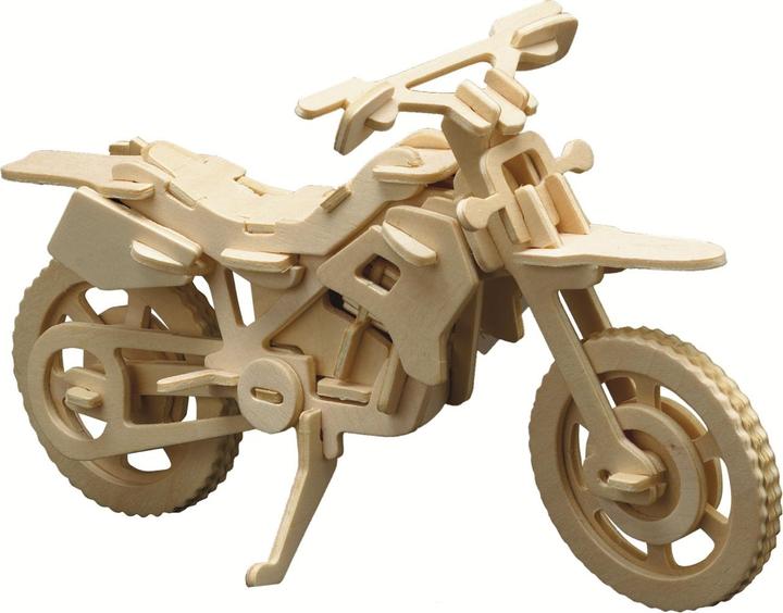 Actual product image Pebaro Wooden kit cross motorcycle