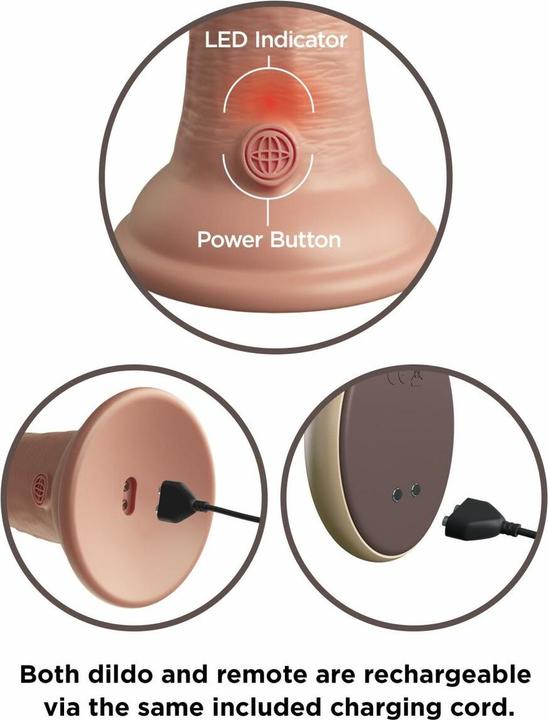 Actual product image Pipedream Vibro silicone dildo