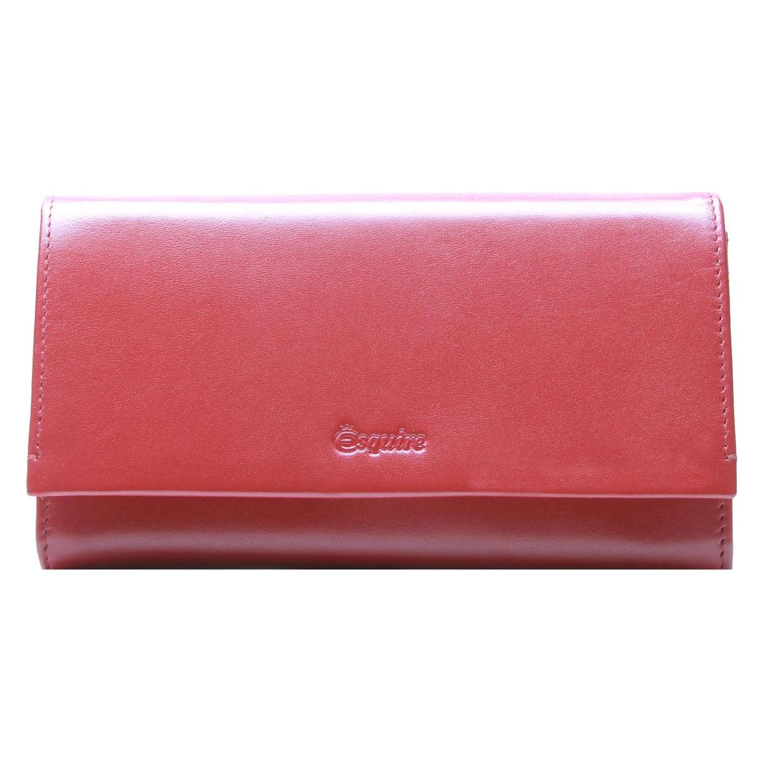 Esquire, Damen, Portemonnaie, New Silk Ladies Long Wallet, Rot