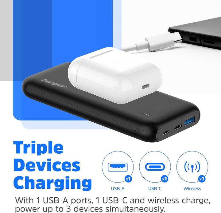 Produktbild Energizer POWER BANK 10000MAH ULTIMATE WIRELESS (10000 mAh, 20 W, 37 Wh)