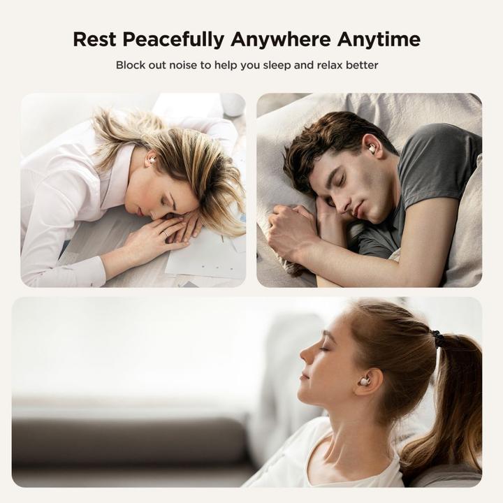 Immagine prodotto Joyroom Cuffie TWS JR-TS1 Cozydots Series con Bluetooth 5.3 e cancellazione del rumore - bianche (NC, 4 h, Senza fili)