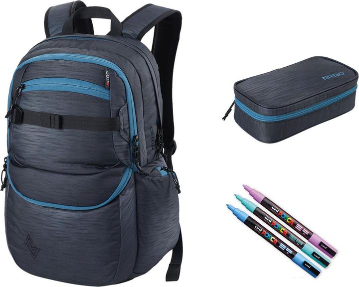 Zaino Nitro Superhero 30L – Unisex, Dead Flower, Con Tasca Termica E Riflettori