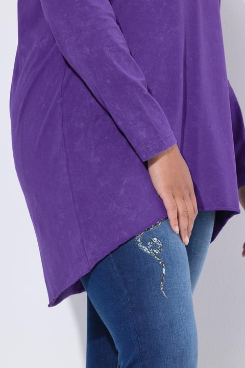 Immagine prodotto Angel of Style Maglia dal taglio lungo e svasato in jersey slavato con tintura a freddo (44)