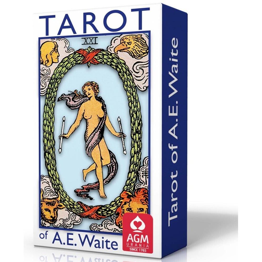 Thumbnail - Tarot of A.E. Waite (Blue Edition, Pocket, GB), mit 1 Buch, mit 78 Beilage, Ratgeber von Arthur Edward Waite