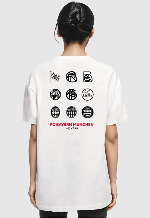 Produktbild FC Bayern München Ladies Logo History Oversized Boyfriend Tee - 118307 (L)